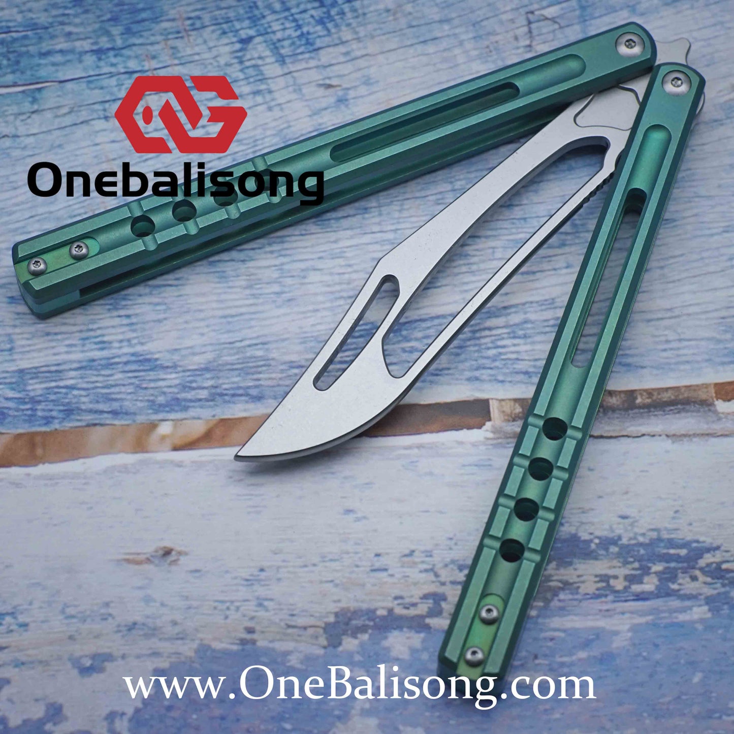 theone JK sandwich killer whale clone Titanium handle stainless steel dlade Bushing