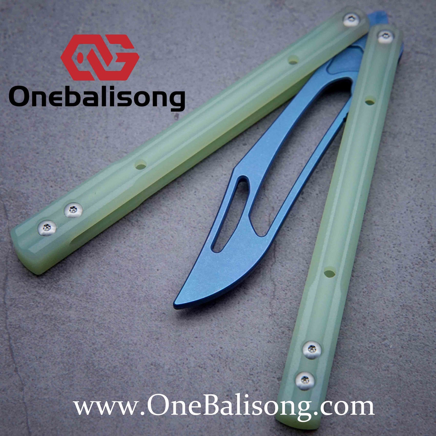 theone G10 orca clone G10 handle Titanium blade Bushing