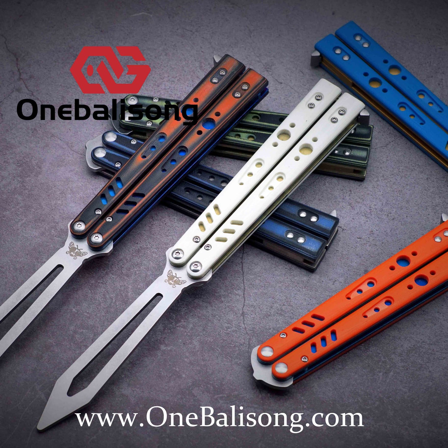 theone rep clone Titanium handle stainless steel blade Bushing