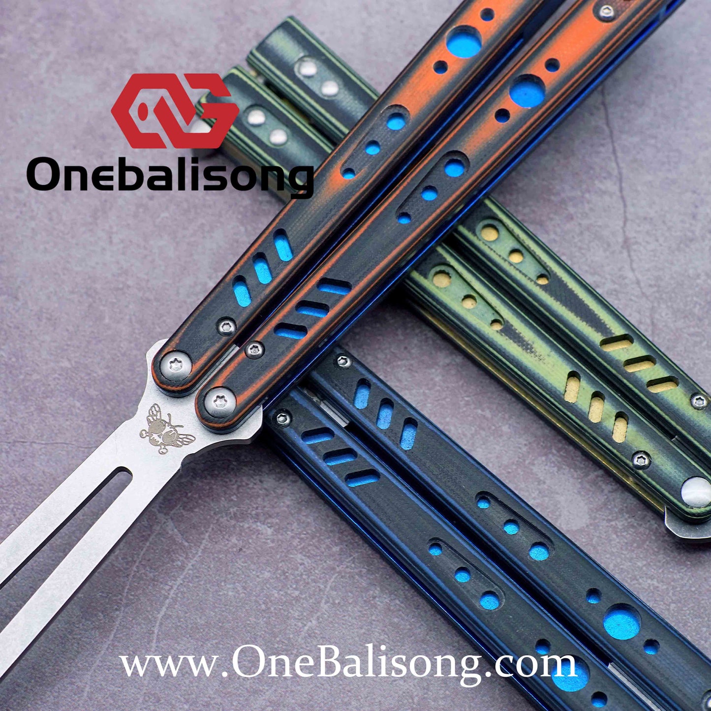 theone rep clone Titanium handle stainless steel blade Bushing