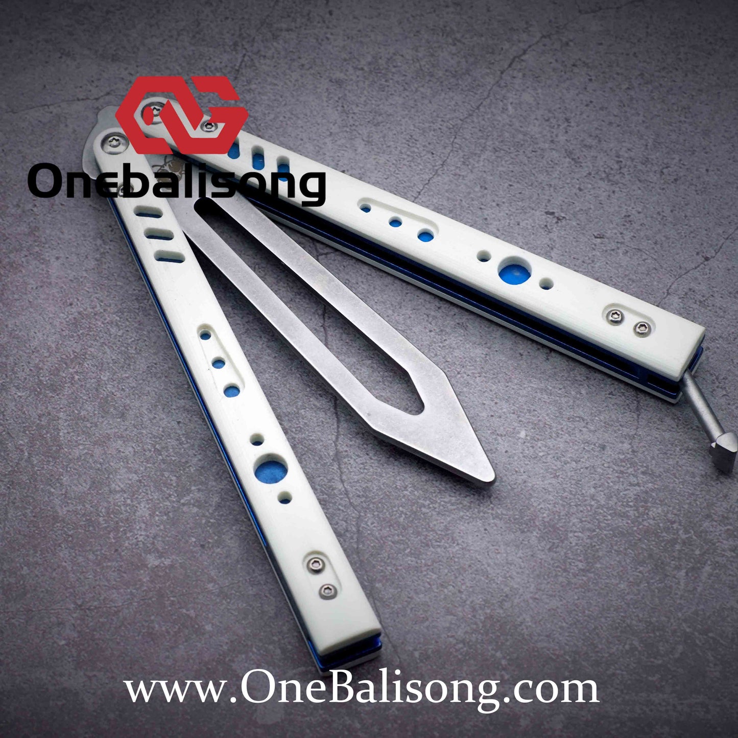 theone rep clone Titanium handle stainless steel blade Bushing
