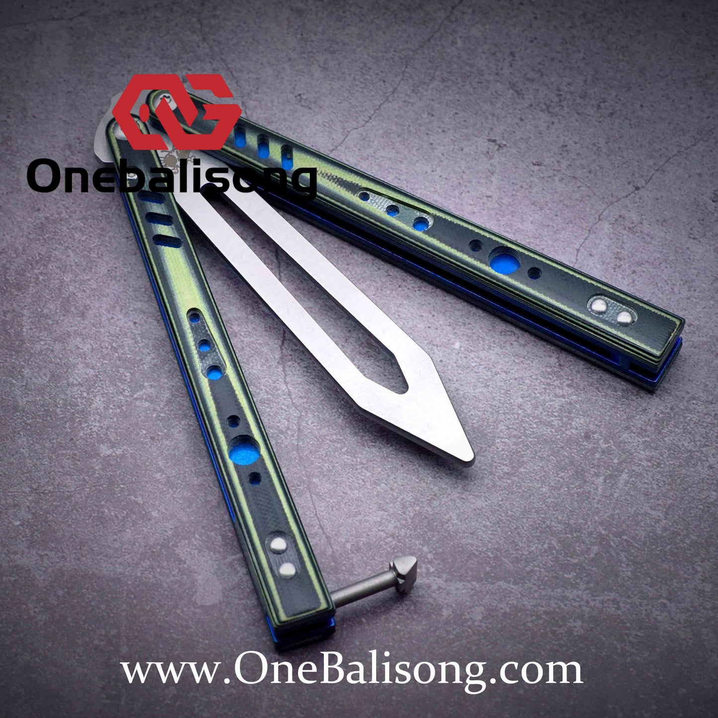theone rep clone Titanium handle stainless steel blade Bushing