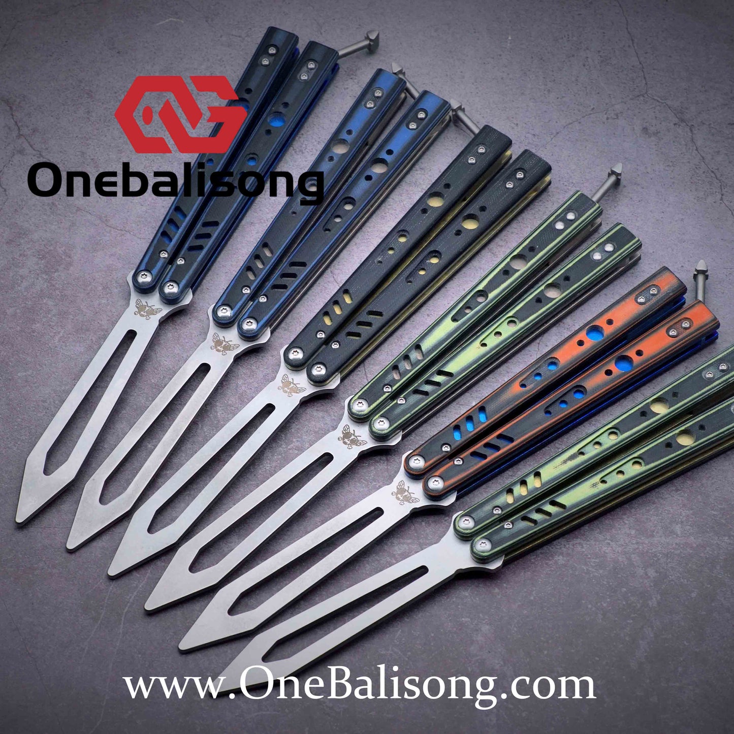 theone rep clone Titanium handle stainless steel blade Bushing