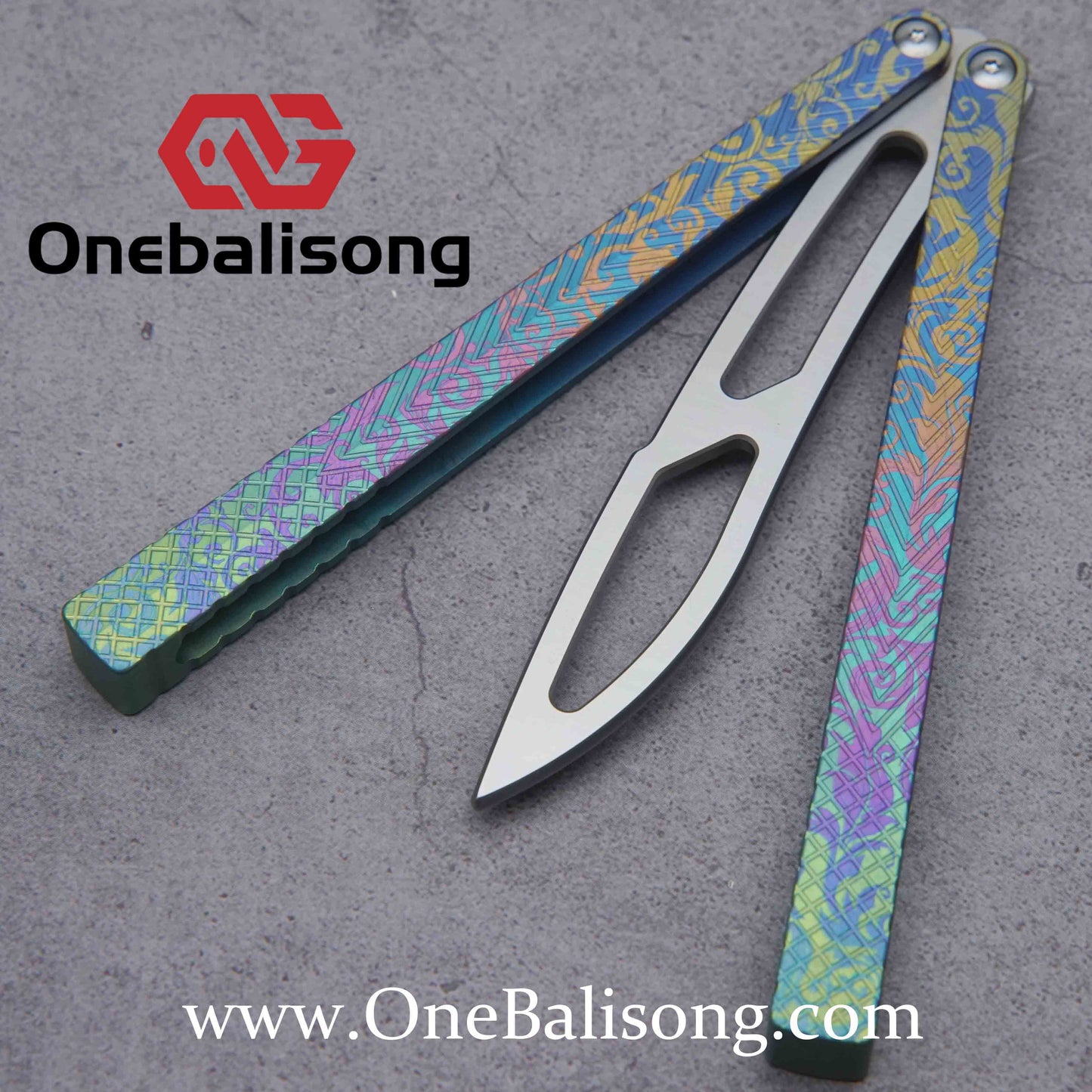 theone serif clone Titanium alloy-handle stainless steel blade