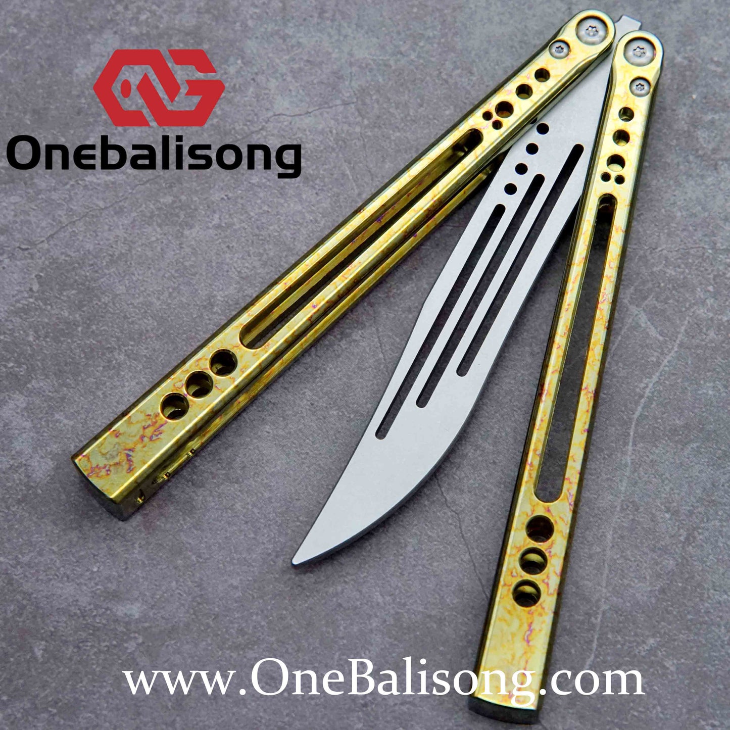 theone GALE clone Titanium alloy handle stainless steel blade Bushing