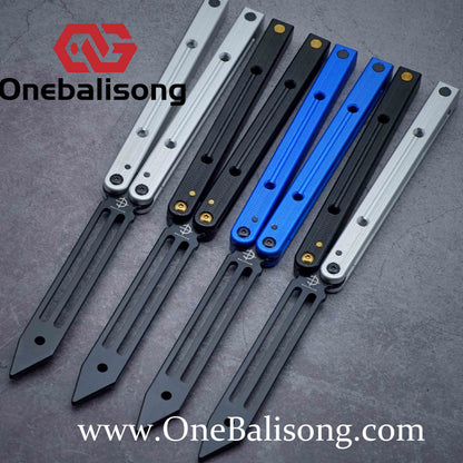 Baliplus Squidtrainer V4 Balisong Clone 7075 Aluminum Alloy Handle Stainless Steel Blade Bushing