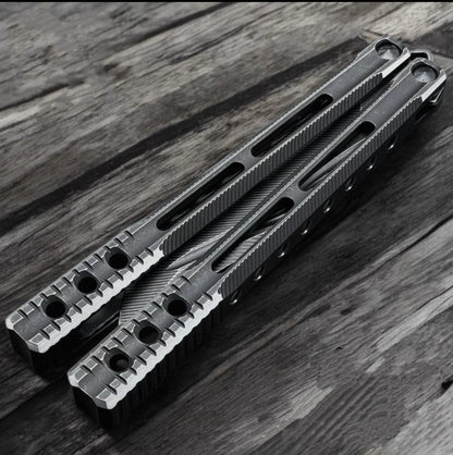 Baliplus Orca V2 Balisong Clone Flying Butterfly Clone Titanium Alloy Handle Stainless Steel Blade