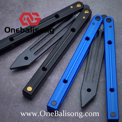 Baliplus Squidtrainer V4 Balisong Clone 7075 Aluminum Alloy Handle Stainless Steel Blade Bushing