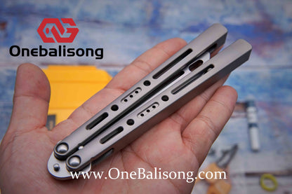 ARMED SHARK sentry clone Titanium handle stainless steel blade Bushing