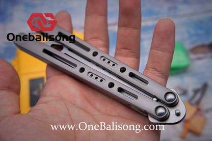 ARMED SHARK sentry clone Titanium handle stainless steel blade Bushing