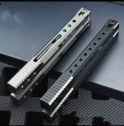 Baliplus Orca V2 Balisong Clone Flying Butterfly Clone Titanium Alloy Handle Stainless Steel Blade