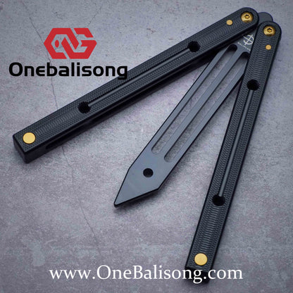 Baliplus Squidtrainer V4 Balisong Clone 7075 Aluminum Alloy Handle Stainless Steel Blade Bushing