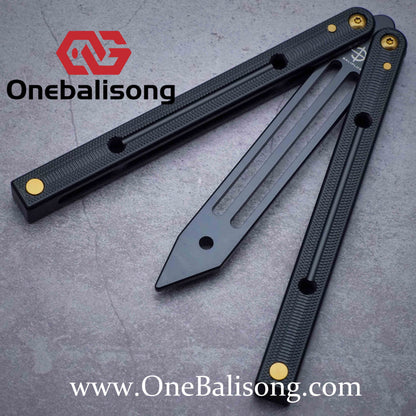 Baliplus Squidtrainer V4 Balisong Clone 7075 Aluminum Alloy Handle Stainless Steel Blade Bushing
