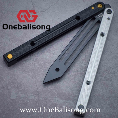 Baliplus Squidtrainer V4 Balisong Clone 7075 Aluminum Alloy Handle Stainless Steel Blade Bushing
