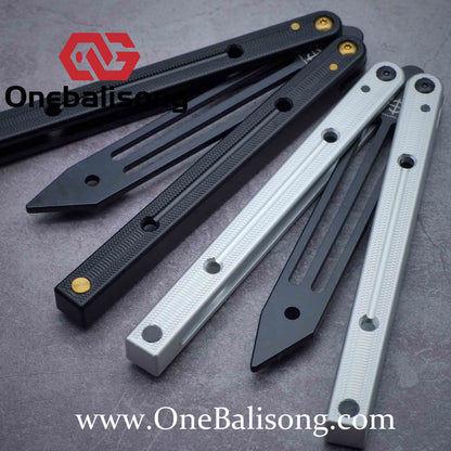 Baliplus Squidtrainer V4 Balisong Clone 7075 Aluminum Alloy Handle Stainless Steel Blade Bushing
