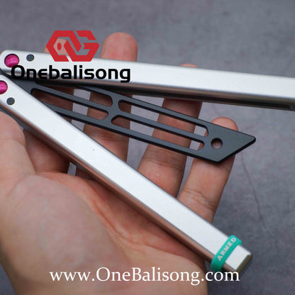 ARMED SHARK Triton V2 Balisong clone Aluminum alloy handle stainless steel blade Bushing