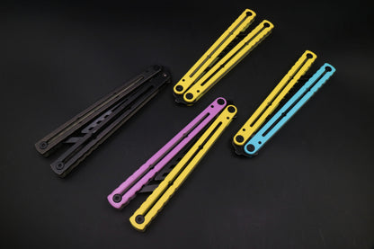 YY Noctilucent Steel Kraken Balisong Clone  Stainless Steel Handle Stainless Steel Blade Bushings