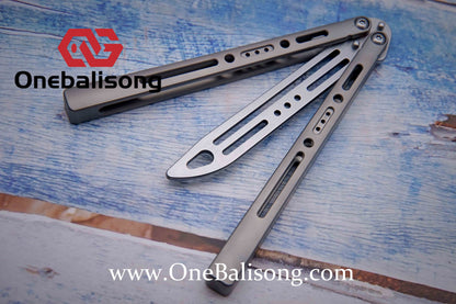 ARMED SHARK sentry clone Titanium handle stainless steel blade Bushing