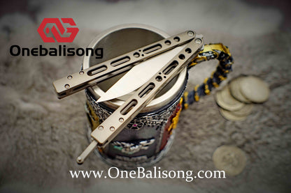 theone EX10 clone Titanium alloy-handle stainless steel blade Sandwich structure