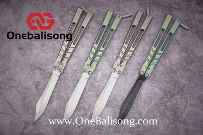 theone BRS chAB clone Titanium alloy-handle stainless steel blad One-piece structure bushings D2