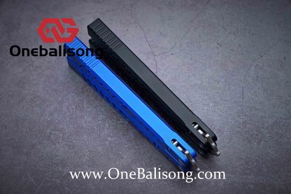 Theone Aluminum Falcon Balisong Clone Aluminum alloy-handle stainless steel blade bushings