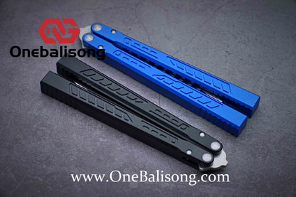 Theone Aluminum Falcon Balisong Clone Aluminum alloy-handle stainless steel blade bushings