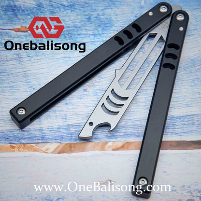 Baliplus V5 Madko Balisong Clone Aluminum Alloy Handle Stainless Steel Blade Bushing