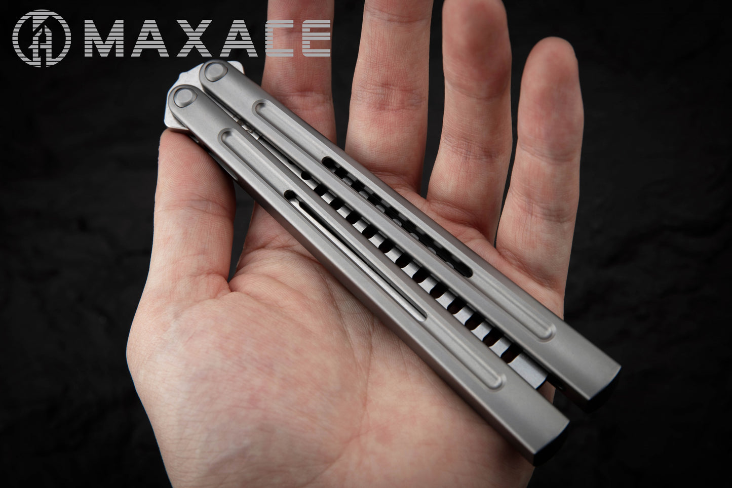 Maxace Apostle 2.0 M390 Steel Blade Integral Titanium Handles Pinless