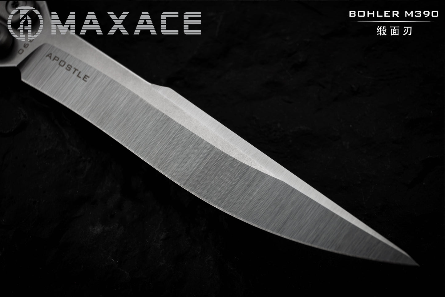 Maxace Apostle 2.0 M390 Steel Blade Integral Titanium Handles Pinless