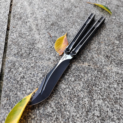 Baliplus Orca V2 Balisong Clone Flying Butterfly Clone Titanium Alloy Handle Stainless Steel Blade