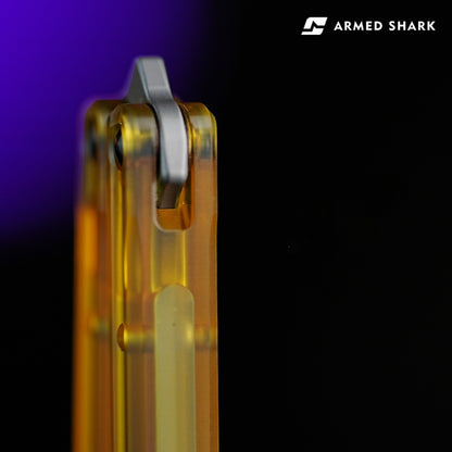 ARMED SHARK PEI Orca Balisong Clone Integrated Handle Made Of PEI Material TC4 Titanium Alloy Blade Bushing