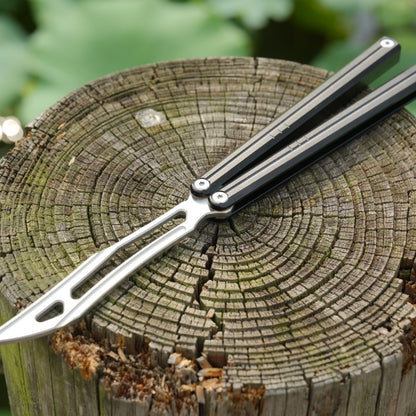 Flux V2 Original Balisong Aluminum Alloy Splicing Integrated Handle Stainless Steel Blade Bushing