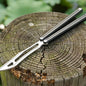 Flux V2 Original Balisong Aluminum Alloy Splicing Integrated Handle Stainless Steel Blade Bushing