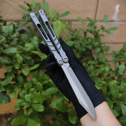 Baliplus Sandwich AB BRS chAB Balisong Clone TC4 Titanium Alloy Handle VG10 Stainless steel Blade Bushings