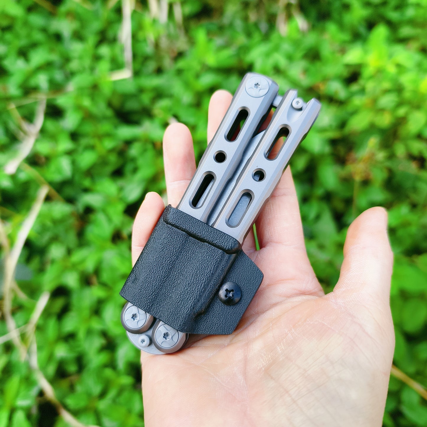 Baliplus BM85/BM82 Balisong Clone Titanium Alloy Handle VG-10 Stainless Steel Blade Double Sided KVT Structure