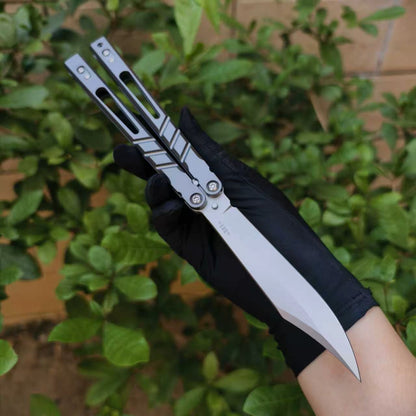 Baliplus Sandwich AB BRS chAB Balisong Clone TC4 Titanium Alloy Handle VG10 Stainless steel Blade Bushings