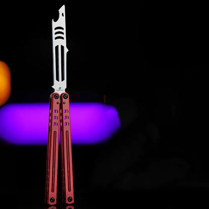 ARMED SHARK Steel Madko Balisong Clone 3cr13 Stainless Steel Handle Stainless Steel Blade Bushings