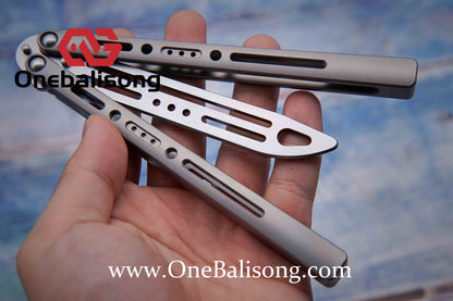 ARMED SHARK sentry clone Titanium handle stainless steel blade Bushing