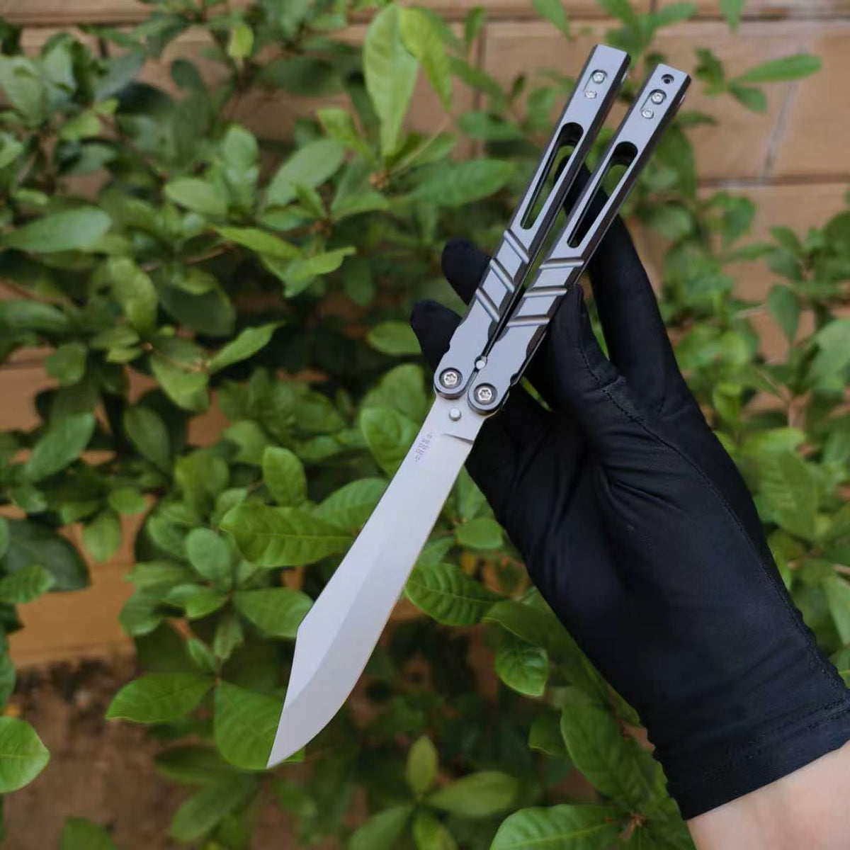Baliplus Sandwich AB BRS chAB Balisong Clone TC4 Titanium Alloy Handle VG10 Stainless steel Blade Bushings