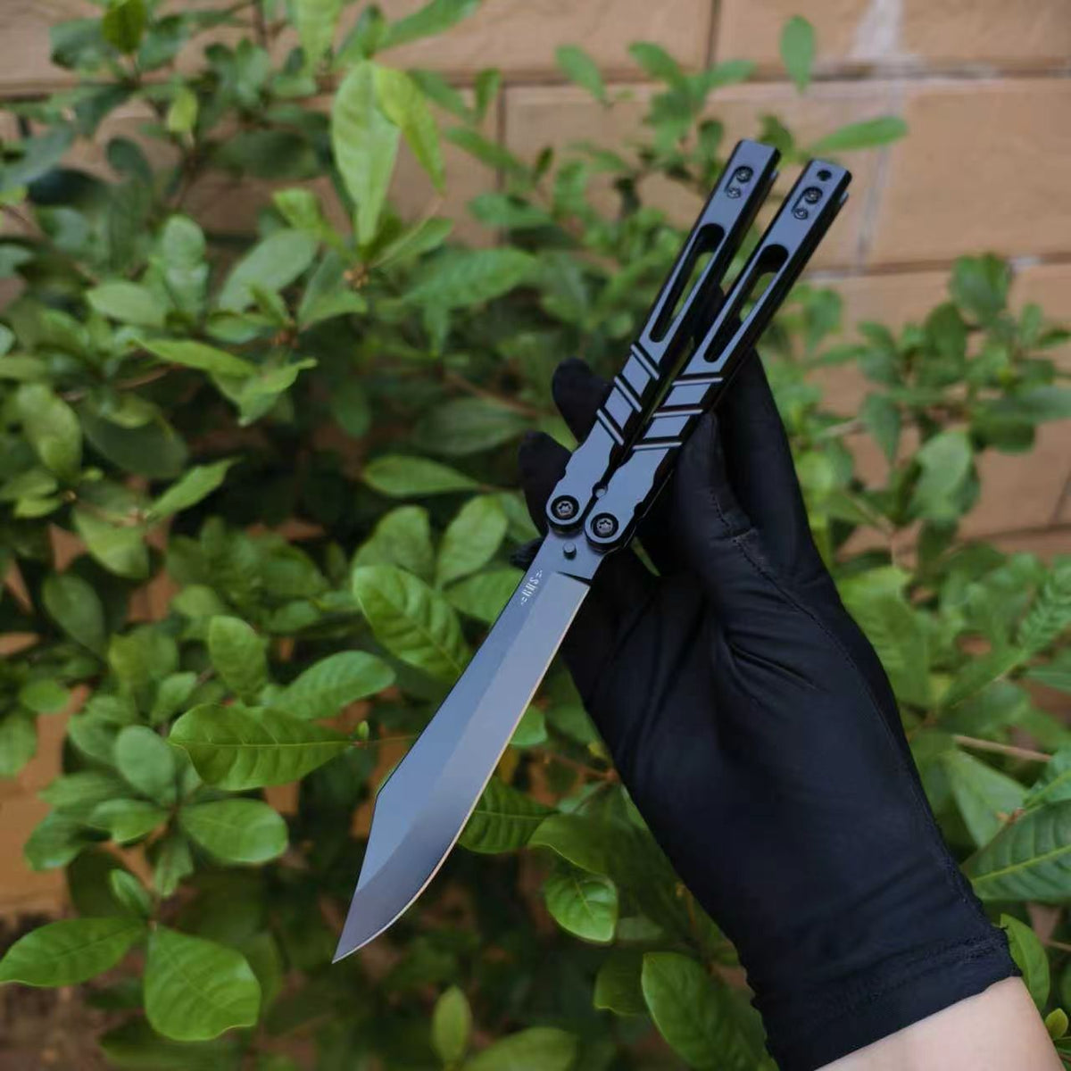 Baliplus Sandwich AB BRS chAB Balisong Clone TC4 Titanium Alloy Handle VG10 Stainless steel Blade Bushings