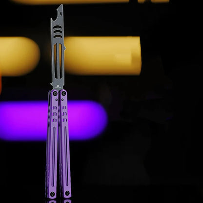 ARMED SHARK Steel Madko Balisong Clone 3cr13 Stainless Steel Handle Stainless Steel Blade Bushings