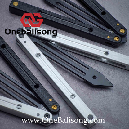 Baliplus Squidtrainer V4 Balisong Clone 7075 Aluminum Alloy Handle Stainless Steel Blade Bushing