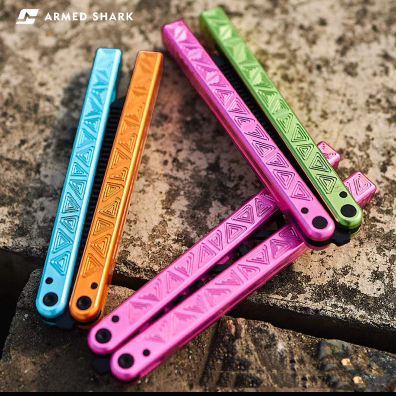 ARMED SHARK origin clone Aluminum alloy handle stainless steel blade bushing