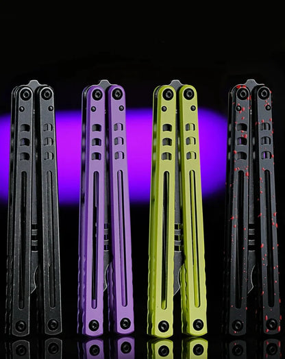 ARMED SHARK Steel Madko Balisong Clone 3cr13 Stainless Steel Handle Stainless Steel Blade Bushings