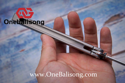 ARMED SHARK sentry clone Titanium handle stainless steel blade Bushing