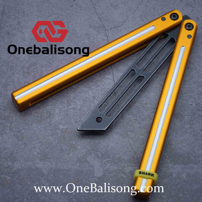 ARMED SHARK Triton V2 Balisong clone Aluminum alloy handle stainless steel blade Bushing