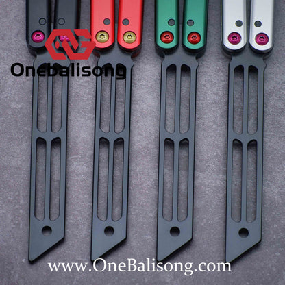 ARMED SHARK Triton V2 Balisong clone Aluminum alloy handle stainless steel blade Bushing