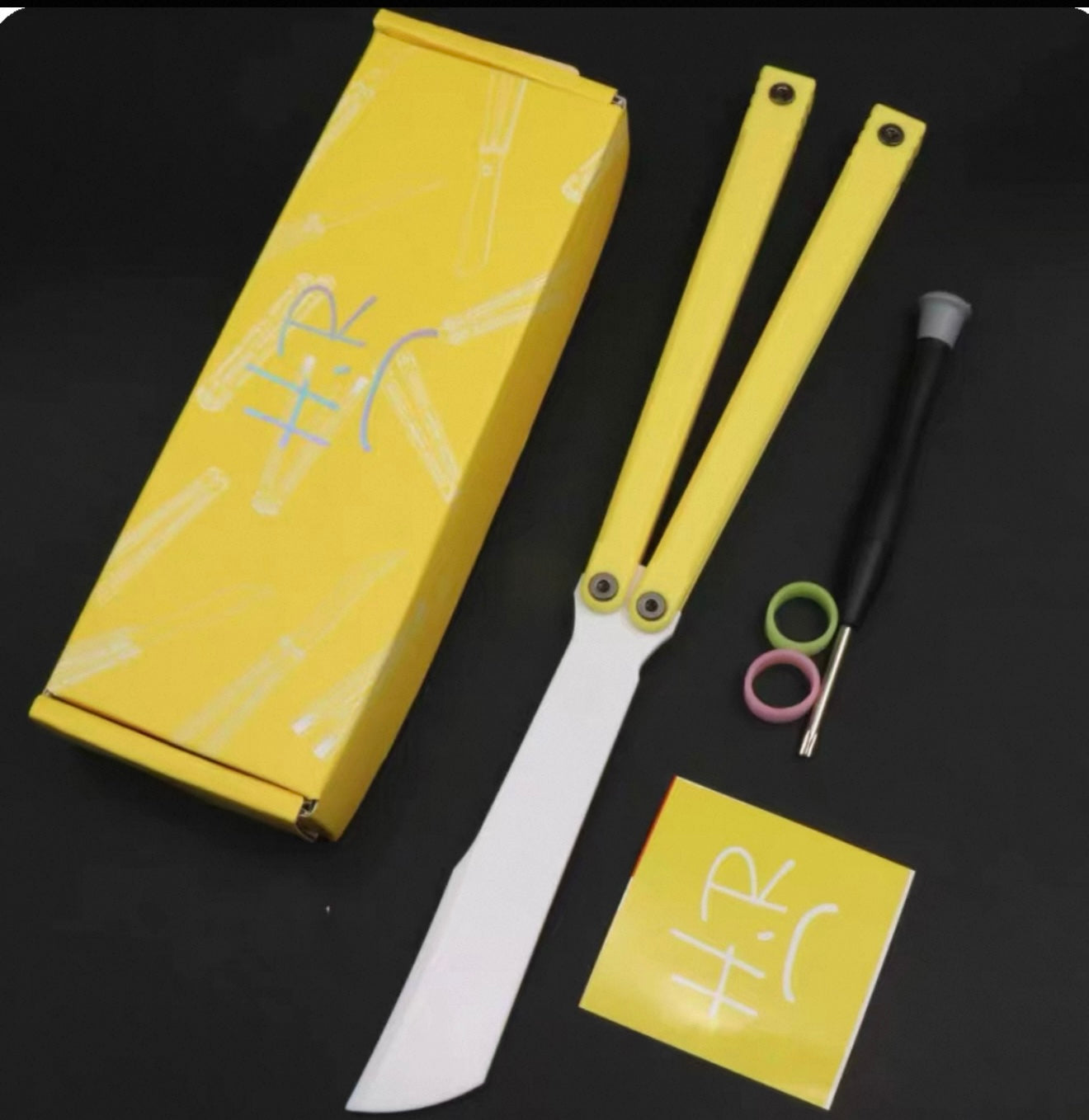 HR flood dragon Balisong Plastic Training Outdoor Safe EDC