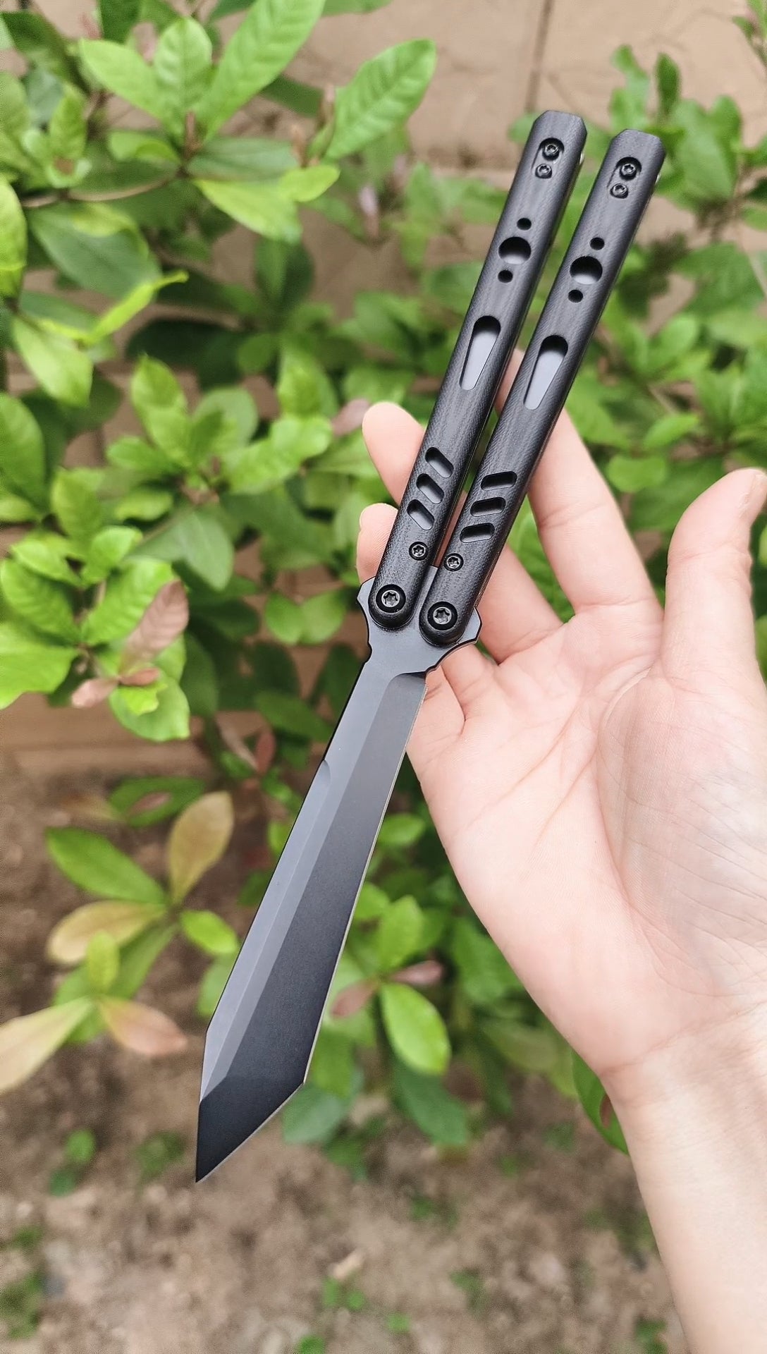 Baliplus REP Special Edition Balisong Clone G10 Patch Titanium alloy-handle stainless steel blade
