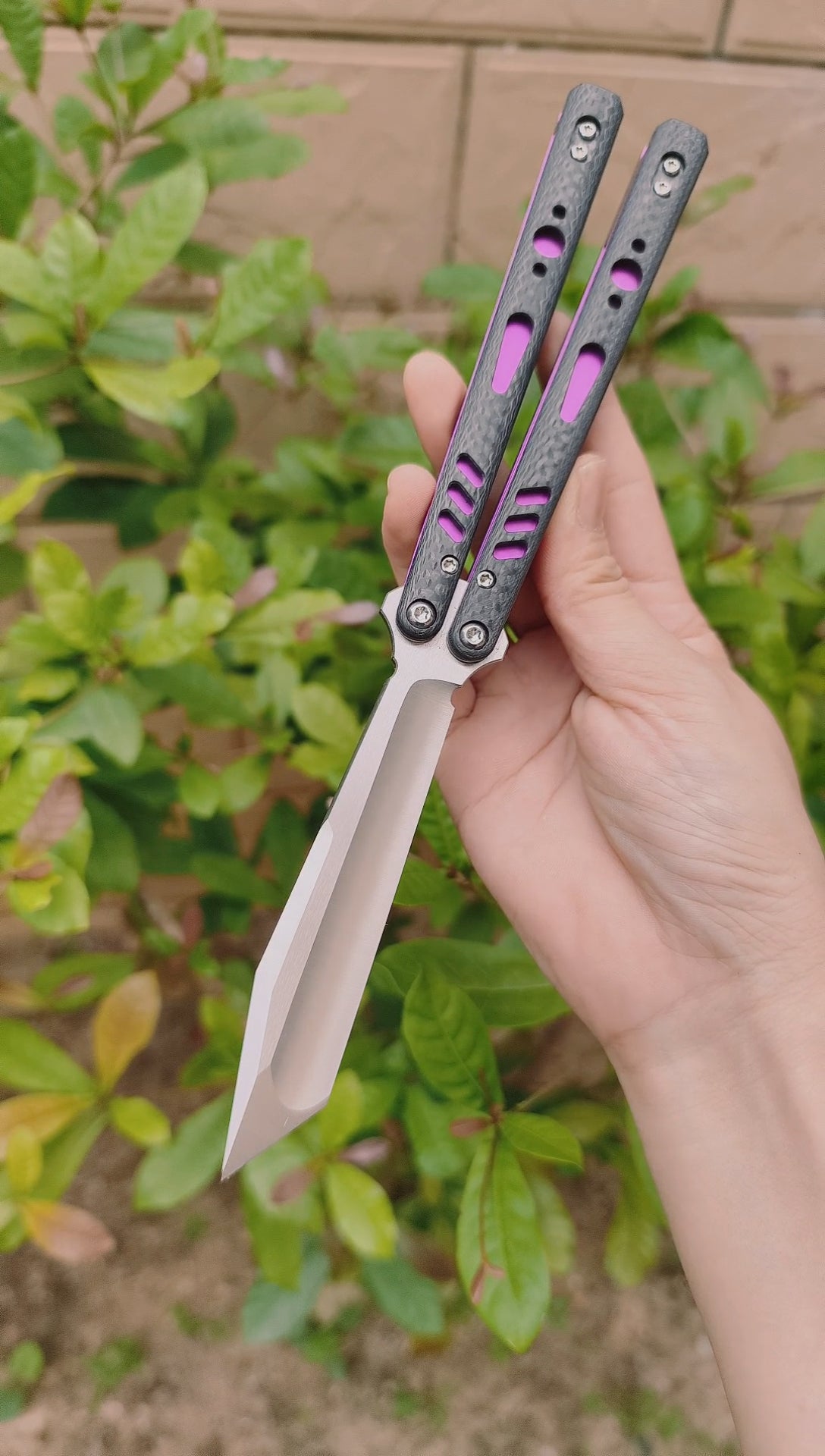 Baliplus REP Special Edition Balisong Clone G10 Patch Titanium alloy-handle stainless steel blade